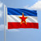 Flagge JUGOSLAVIA aus nautischem Stoff Größe 100 x 150