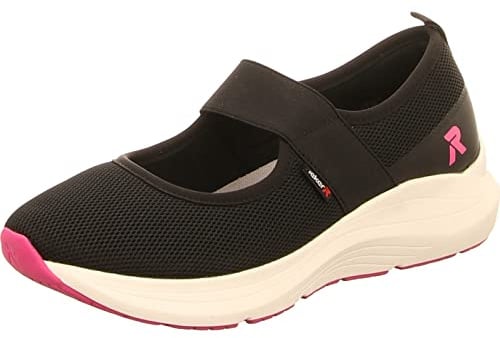 Rieker Mesh 35 Damenschuhe Halbschuhe Slipper Ballerina Schwarz Freizeit, Schuhgröße:37 EU