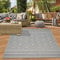 Teppich-Traum In- & Outdoor Teppich Sisal Optik Küche Wohnzimmer Terrasse Balkon Rauten Zickzack Muster graufarben Größe 160x220 cm
