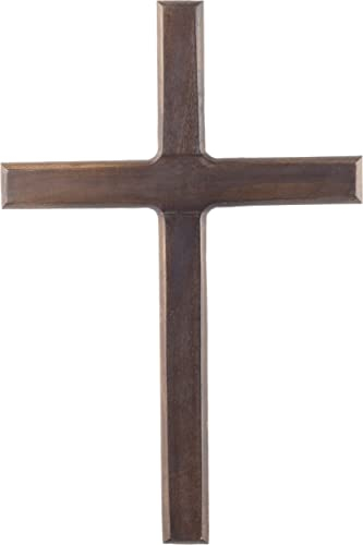 Craft&Style Kruzifix Holzkreuz Wandkreuz schlichtes dunkles Holz natur braun HxB: 30x20cm