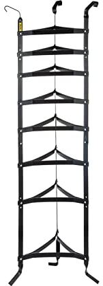 jinyi2016SHOP Porte casseroles Mural Porte-usines de Cuisine 8 Tier Cuisine Rack Rack étagère en métal for Restaurant à la Maison Stockage de supermarché, Noir Range couvercles a Casserole