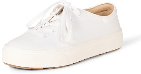 Amazon Essentials Zapatillas Cómodas con Cordones Mujer, Blanco, 39 EU