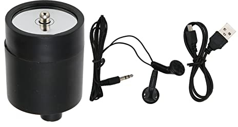 Amplificatore del Suono, Microfono da Parete Ascolta Attraverso le Pareti con Auricolare e Cavo Dati, Amplificatore del Suono Tascabile Portatile per Adulti Audiologi Anziani