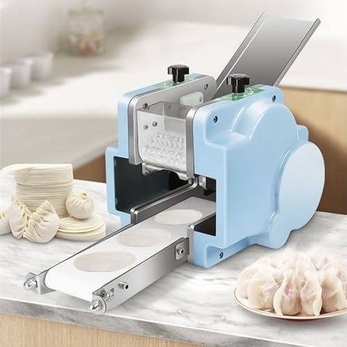 YGWXYYZJ Commercial & Household Dumpling Skin Machine, Effcient Automatic Dumpling Dumpling Dough Maker Wonton Teig Verarbeitungsmaschine mit 3 kleinen Form für Restaurants Familie verwenden