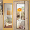 Hasipu Wandspiegel Metallrahmen, 130 x 40cm Spiegel Hartglas, Ganzkörperspiegel Wand- & Türmontage, Türspiegel mit Haken, Hängespiegel für Schlafzimmer Garderobe Eingang, Quadratisch Schwarz