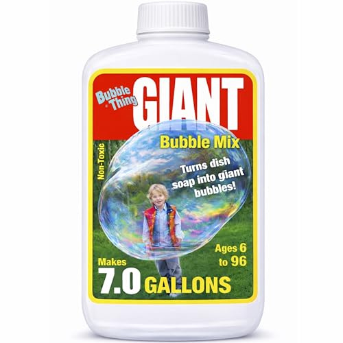 BUBBLETHING Giant Bubble Mix Makes 7 Gallons (896 oz.) Big Bubble Solution