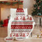 ASSUGO Weihnachts kuscheldecke, wohndecken kuscheldecken 150x200, Weich Leicht weihnachtsdecke, Sofa Decke Weihnachten, Flauschdecke Weiß