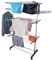 Oxeo Etendoir Pliable sur roulettes - 3 Niveaux - Séchoir à Linge Acier - H154 cm - 10 cintres - 20 Pinces à linges - 2 Porte-cintres