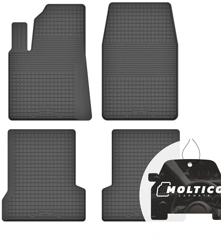 moto-MOLTICO Gummimatten Auto, 4-teiliges Set, Allwetter Gummi Fußmatten mit Rand, Antirutsch & Wasserfest Autoteppiche - passend für Ford Fiesta MK7 2008-2018