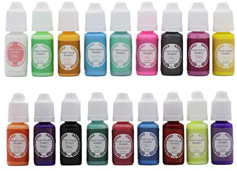Alkoholtinte, 18 Farben, konzentriert für Petrischale, Schmuckherstellung, Epoxidharz
