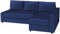 HomeTown Market Langlebig Friheten Sofa bezug, kompatibel mit IKEA Friheten-Schlafsofa, Eckbezug. Nur Sofabezug. (Samtblau Links Länger)