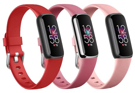 Tyeyober 3-Pack Luxe Bänder kompatibel mit Luxe Band Frauen Männer, Einstellbare Silikon Sport Ersatz Muster Bänder für Luxe Uhr,Flexible Armbänder für Luxe Fitness Tracker Wasserdicht