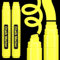 Artistro 15mm Acrylstifte Breit Graffiti Stifte, 2 Gelb, Jumbo Acrylfarben Neon abwischbare Fensterstifte für Autos, Tafeln, Glastafeln, Bistro - leicht abwischbare Kreidestifte