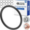 Dichtungsringe Set, 12 Stück, AD Ø 50 mm, ID Ø 40 mm, Dicke 5 mm, in Schwarz, aus Nitril Kautschuk, Gummiringe für Reparatur von Sanitär, Maschinen, Motoren, Dichtungsset Gummi O-Ring, Flachdichtung