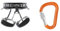 PETZL - Gurt CORAX - Unisex, Grau, Einheitsgröße & - Screw-Lock Karabiner ATTACHE - Unisex, Orange, Einheitsgröße