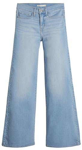 Levi's 318 Shaping Wide Leg Jeans, Tall Glass of Water, 33W x 32L Donna