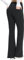 BALEAF Yogahose Damen High Waist Schlaghose Bauchkontrolle Freizeithose Baumwolle Sporthose lang Yoga Pants mit Taschen Schwarz XXL