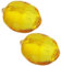 Lot De 2 Figurines De Collection en Forme De Citron en, Presse-Papier en Verre, Figurine De Fruits, Centre De Table, Ornements, Décoration D'intérieur, Cadeau pour Noël, Anniversaire