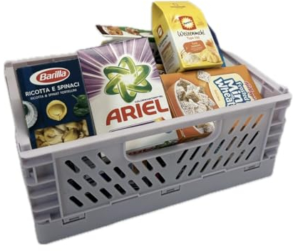 tanner DER KLEINE KAUFMANN TANNER Deco - Mini Klapp Box, mit Markenminiaturfaltschachteln, Zubehör für Kaufmannsladen, lebensmittelechtes Design, 0330.7