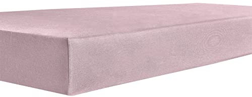 Kneer Spannbettlaken, Spannbetttuch, Easy-Stretch Qualität 25 Größen 180 x 200-200 x 220 cm Rose´