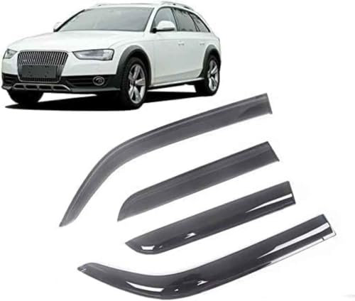 4 Stück Autofenster Windabweiser für Audi A4 B8 8K 2008-2016, Autofenster Regenschutz, Deflektoren Guard Zubehör, Deflektoren Guard