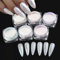 GZSYY Chrome Nail Powder Aurora Schimmer Chrom Pigment Nagel Metallic Mirror Glitzer Nagelpuder Weiße Perle Chrom Nagelpuder Glitzerpude