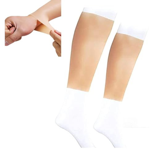 Faux Mollet en Silicone, Manchon en Silicone for Jambe de Mollet réaliste, Cache-Bras en Silicone, for Cicatrice de Bras, Tatouage, Tache de Naissance(1PCS,Large)