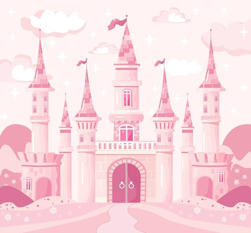 Papier peint panoramique Enfants - Château - Largeur 274 cm x Hauteur 255 cm