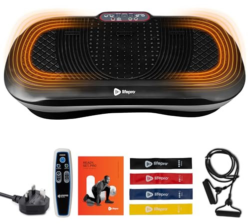 LifePro Waver Vibration Plate Exercise Machine for Full Body Workout, 99 Speed Levels, Resistance Bands, Remote, Home Fitness and Weight Loss Platform