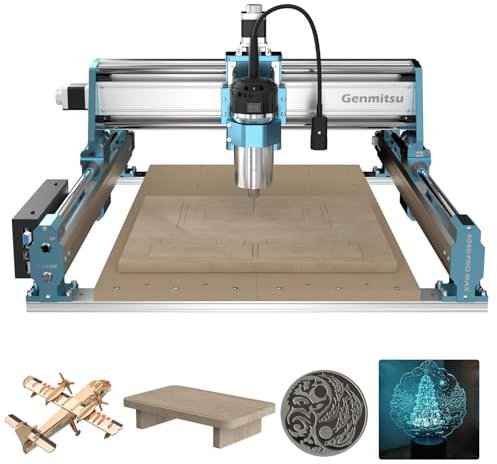 Genmitsu Fresatrice CNC 4040-PRO MAX per fresatura legno, metallo e acrilico, controllo GRBL, macchina per incisione a 3 assi con trimmer da 710 W e azionamento lineare