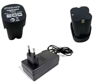 2 Batterie 88v Di Ricambio 2000mAh Stagluck x Avvitatore Cesoie Forbici Miniflex ecc universale per tutti gli elettroutensili con stesso attacco,ricarica veloce + 1 Caricabatteria a filo