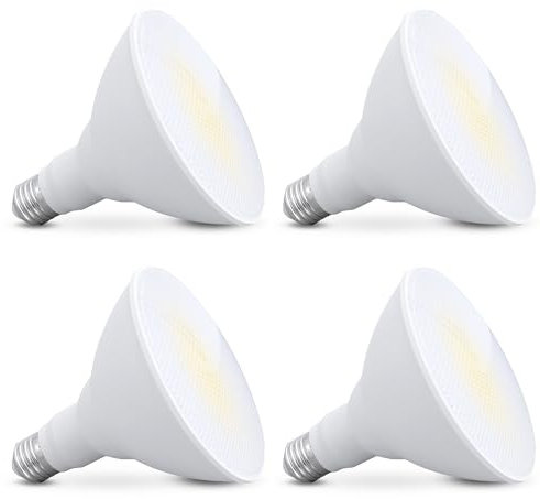 SSC-LUXon 4er Pack Vollspektrum E27 LED Pflanzenlampe Grow Lampe - Universal Wachstumslampe für Pflanzen (E27 Fassung, 1300 Lumen, 13 Watt)