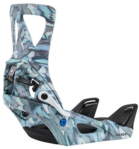 Burton - Snowboard-Befestigung Step on Blue Butterflies Damen – Damen – Größe S – Blau