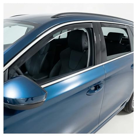 OMAC Windabweiser für Skoda Octavia 2020-2026 Dunkel Acryl 4tlg | Regenabweiser, Schützt vor Regen und Spritzwasser, waschstraßenfest