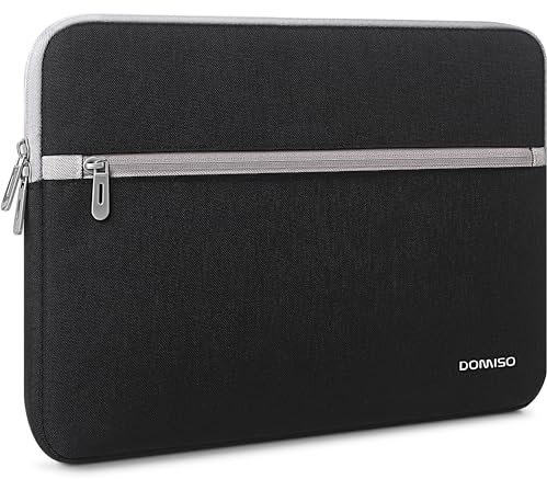 DOMISO 14 Pulgadas Funda Bolsa Protectora para Ordenador Portátil/Tablet/Netbook/Apple/HP Stream 14 Pavilion 14 / Acer Aspire 1 Swift 3 / Lenovo/Primux/Toshiba/ASUS/MSI, Negro
