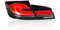 JiAQen Auto Rücklicht Für BMW 5 Series F10 2011 2012 2013 2014 2015 2016 2017,hintere Bremslicht Bremsleuchte Rücklicht Rücklicht Rück leuchte Autozubehör,Taillight