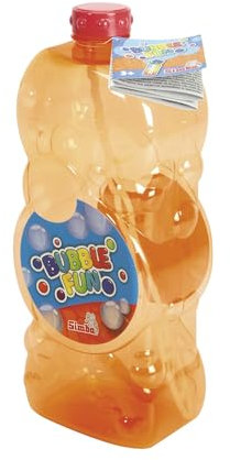 Bubble Fun Seifenblasen Flasche, 2.5 Liter, 4-Fach Sortiert, es Wird nur EIN Artikel geliefert, Seifenblasenlauge, mit Seifenblasenstab, ab 3 Jahren