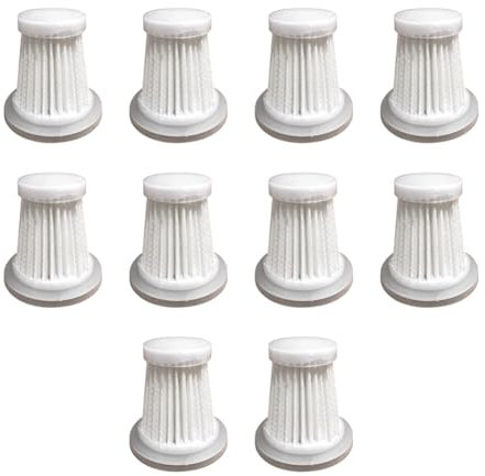 Vocdikficy Filtros de Aspiradora de Coche, 10 Uds., Aspiradora Lavable Reutilizable, Herramienta de Aspiradora de Mano, Reemplazo de Filtro