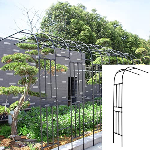 Metall-Gartenbogen-Spalier, multifunktionale Laube für Kletterpflanzen, Rosen und Ranken, perfekte Outdoor-Rasendekoration für Hochzeiten und Partys