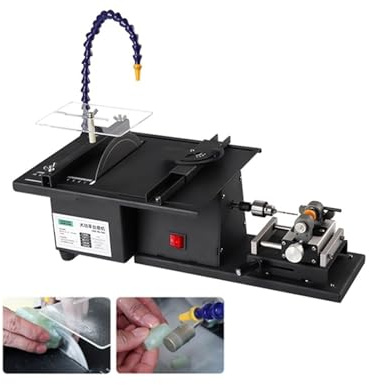 Grinder Polishing Machine, Jade Polishing and Cutting Machine, Table Saw Bench Drill Carving Grinding Tools for Jewelry, Metal, Wood(Jade Tools Set)