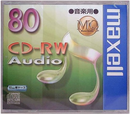 Maxell Music CD-RW 80 Minute 1 Count 10 mm Case, 50-Pack cdrwa80mq. 1TP
