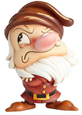 Disney 4058890 Miss Mindy Presents Grumpy Figurine, Resin, Multicolour, 8.5 x 7.5 x 12 cm