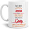 Tasse mit Spruch Stolze Bossin Einer Ungeheuer Fantastischen Gang Weiss - Abschieds-Geschenk/Büro/Arbeit
