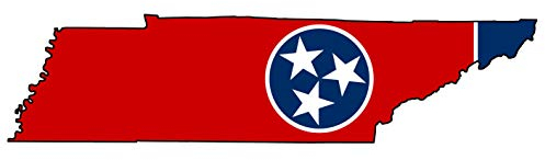 Auto Aufkleber Tennessee US Bundestaat Sticker Konturgeschnitten (ca 11 cm)