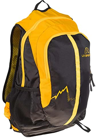La Sportiva Elite Trek Backpack Reisetasche, Erwachsene, Unisex, Schwarz/Gelb (mehrfarbig), Einheitsgröße