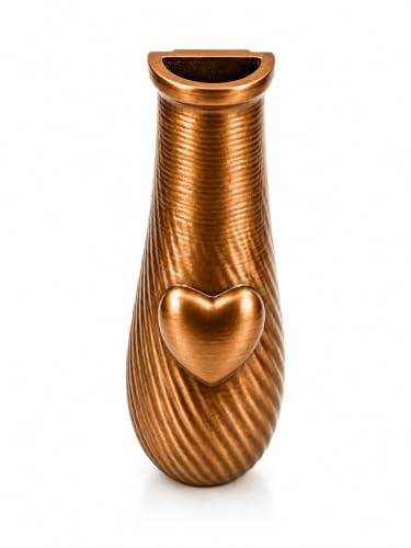 Vase de Columbarium Spiral Coeur Cuivre (polymère)