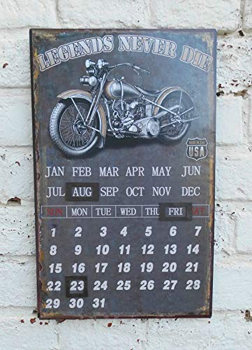 Ewiger Kalender Biker Classic - legends never die - HD 40 x 25 cm