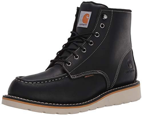 Carhartt Herren 15,2 cm, wasserdicht, Keilabsatz, weiche Zehen Arbeitsstiefel, schwarz, 42 EU