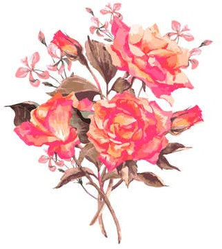 adrium Poster-Bild 50 x 50 cm: Vintage Aquarell -Grußkarte mit blühenden roten Rosen, Vektorillustration(41082047)