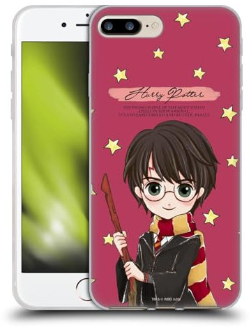 Head Case Designs Offizielle Harry Potter Harry Deathly Hallows XXXVII Gelhülle [Militärischer Schutzgrad] Kompatibel Mit Apple iPhone 7 Plus/iPhone 8 Plus Und Kompatibel Mit MagSafe